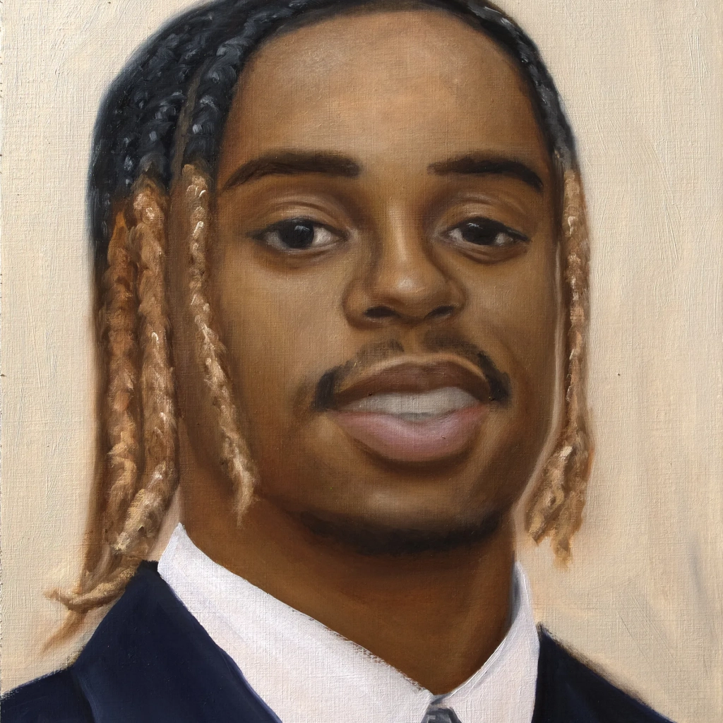 Oilpainting portrait of Bradley bar cola