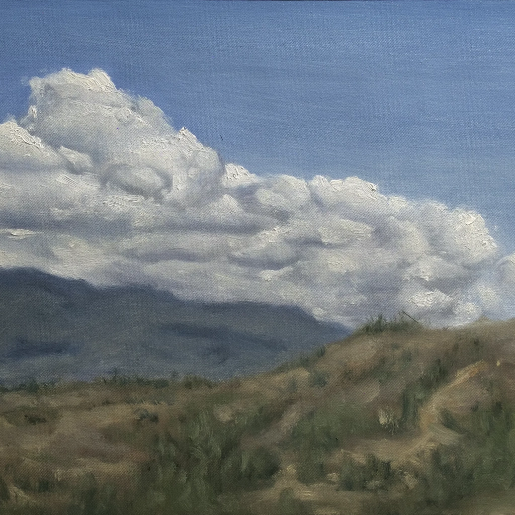 Oilpainting of landscape in colombia