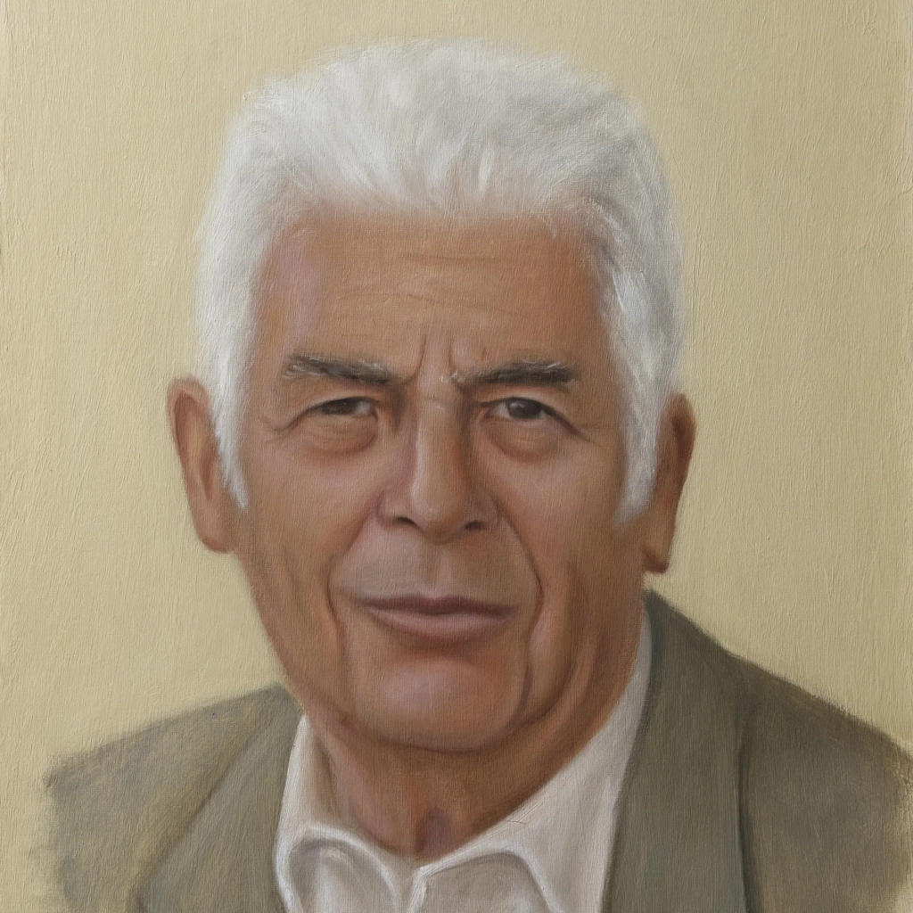 Portrait oil painting of a man