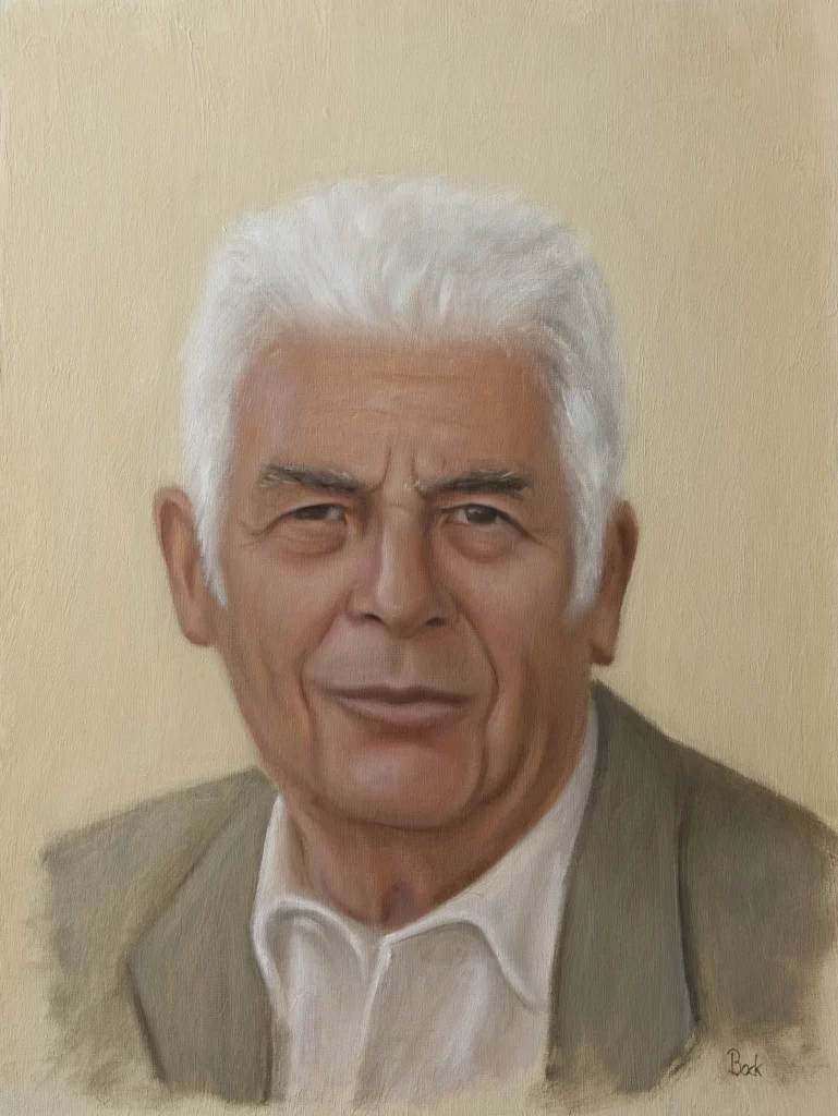 Portrait oil painting of a man